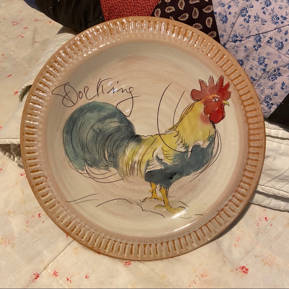 Pottery Barn Roster Plate